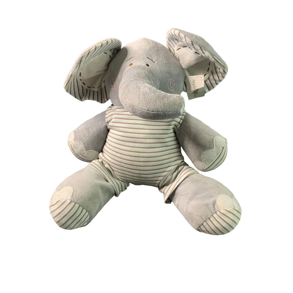 New Birchwood Apple Sauce Plush Elephant Elliot 18 in tall stuffed Animal Toy